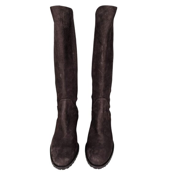 Amalfi‎ By Rangoni Womens Brown Suede Knee-High Boots 8.5M Made In Italy - Picture 3 of 16